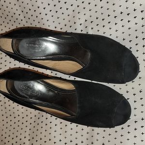 Black peep toe Roslyn Coach heels